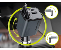 Mobile Origin Car Charger CA28 4in1 USB-C USB-A USB-C and Lightning Cable - 1502705 - zdjęcie 5